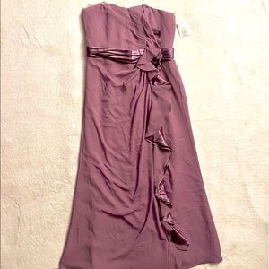 Strapless David’s Bridal Dress .